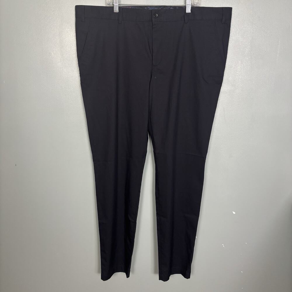 NWT ALBERTO LOU COTTON CERAMICA GABARDINE NAVY Pants 44x34 New Tags